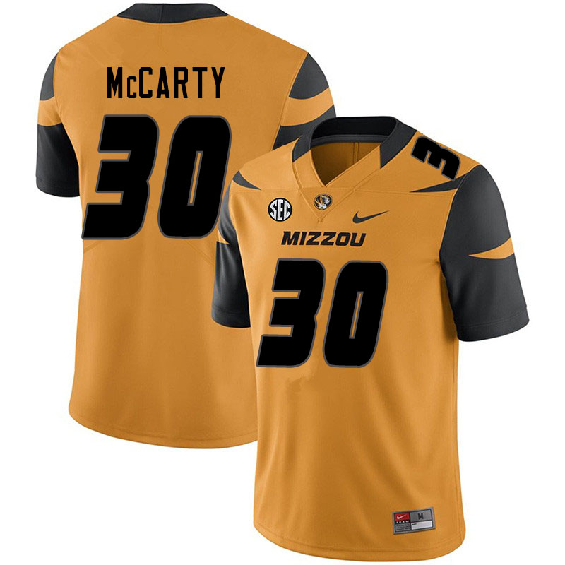 Men #30 Carson McCarty Missouri Tigers College Football Jerseys Sale-Yellow